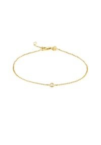 MONCARA - Damen Armband, 375er Gold, 1 Diamant ca. 0,05 Karat - Gelbgold