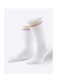 Witt - Tennis-Socken - weiß-gestreift