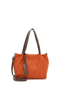 Emily & Noah - ELKE Shopper, Reißverschluss, Web-Optik, für Damen - 509 BLUE/TAUPE
