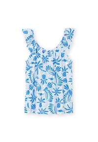 KITE - Damen Ulwell Ärmelloses Slub-Jersey Shirt Tukan Kann Bio-Baumwolle - blau