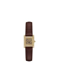 EMPORIO ARMANI N/A - Emporio Armani Damen-Zweizeigeruhr mit braunem Lederarmband, AR11705 - Gold