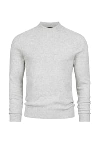 JEFF - Strickpullover JFCollin turtle neck - Lt Grey Mix