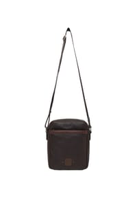 GALERIA - Umhängetasche, Leder, Steckfach - BROWN