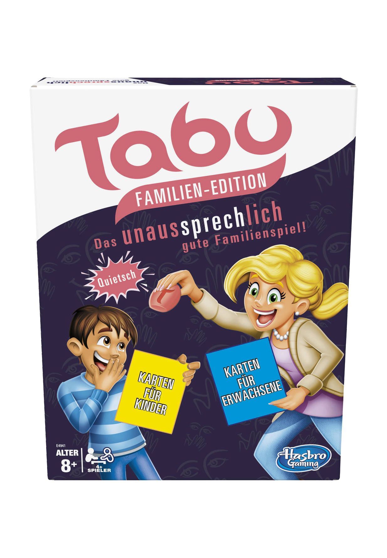 Hasbro Tabu Familien Edition, mit separaten Karten für Kinder und Erwachsene, Familienspiel des Klassikers - Bild 14