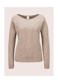 MADELEINE - Kaschmirpullover mit Strukturstrick - bleu