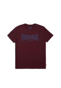 LONSDALE™ - Herren T-Shirt normale Passform LOGO KAI - Anthracite/Black