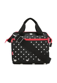 KLICKfix® - Lenkertasche ROOMY, mixed dots - schwarz-rot