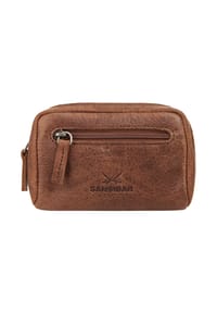 SANSIBAR - Schlüsseltasche Echt Leder - cognac
