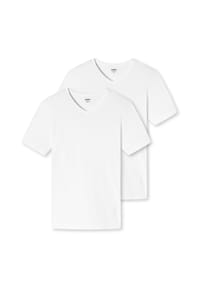 uncover by SCHIESSER - Unterhemd / Shirt Kurzarm 2er Pack Basic - Schwarz