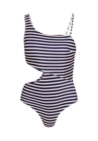 MANGUUN - Badeanzug, Cut-Out, für Damen - NAVY BLAZER AOP