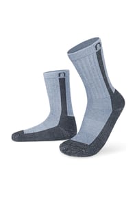 normani® - 2 Paar Merino Wander- und Arbeitssocken Nowra - Blau/Grau