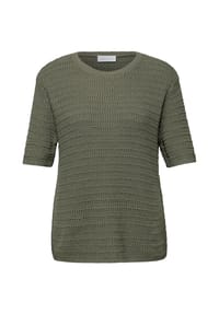 STREET ONE STUDIO - Pullover, Baumwolle, für Damen - 16636 LICHEN GREEN