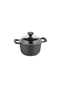 Berndes® - Kochtopf Edition 100 mit Deckel, Aluguss, Schwarz, 20 cm - schwarz