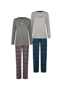 HAPPY SHORTS - Pyjama Christmas - bordeaux/offwhite/ navy