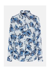 olsen - Bluse mit Allover-Dessin - Ink Blue