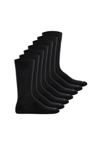BOSS - Herren Socken, 7er Pack - RS Uni CC, Baumwoll-Mix, Logo, einfarbig - Schwarz