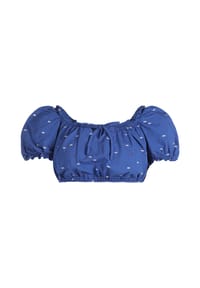 freshlions - Top FREDERIKE im angesagten Cropped-Stil - Blau