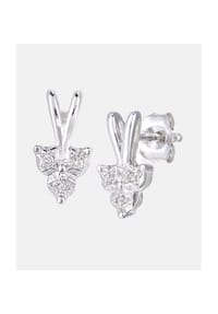 Diamant L'eternel - Ohrringe, mit 0.03 ct Diamant, 375 Weißgold - white gold