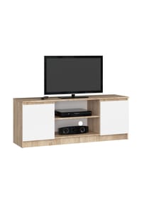 Akord - TV-Lowboard K140 mit 2 Türen und 6 Einlegeböden - artisan-eiche