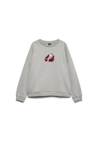 VERO MODA® - Sweatshirt Amanda, Rundhals, für Damen - 178994001 GREY MEL