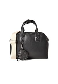 TOM TAILOR RIMA - Henkeltasche, Kunstleder, Reißverschluss, für Damen - BLACK