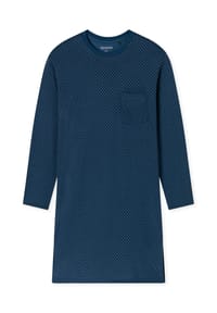SCHIESSER - Comfort Essentials Sleepshirt, Baumwolle, für Herren - 899 ATLANTIKBLAU