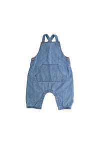 maximo® - BABY-Latzhose, Denim-Optik Öffnung Windelwechsel - denim