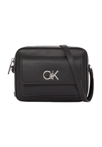 Calvin Klein - RE-LOCK Umhängetasche, Reißverschluss. Emblem, für Damen - BEH CK BLACK