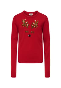 KIDSONLY - Strickpullover XMAS SHINE Pullover - rot