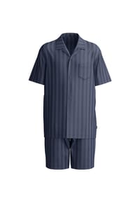 CALIDA - Herren Kurz-Pyjama mit Knöpfen Relax Lux - anthrazit