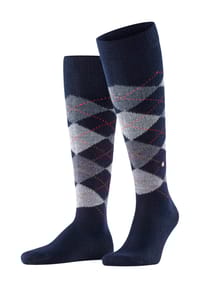 Burlington - Preston Kniestrümpfe, Argyle-Muster, Burlington-Clip, für Herren - ANTHRAZIT