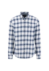 FYNCH-HATTON® - Freizeithemd Shadow Check, Langarm, Button-Down-Kragen, für Herren - 661 INK BLUE