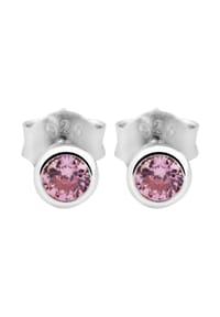 Adelia's Modern Essentials - Ohrringe – Ohrstecker aus 925 Silber mit Zirkonia - silber