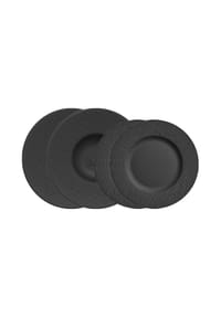Villeroy & Boch Teller-Set Manufacture Rock 4er Set schwarz - MANUFACTURE ROCK - schwarz