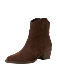 Tamaris - Cowboy-Stiefeletten, Veloursleder, für Damen - 304 MOCCA