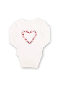 KITE - Baby Rosenliebe Body Bio-Baumwolle - weiß
