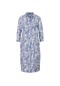 GOLDNER - Kleid - marine / weiß / gemustert