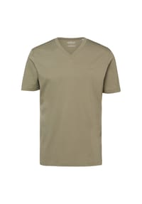 s.Oliver - T-Shirt, V-Ausschnitt, für Herren - 0100 WHITE