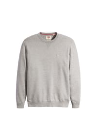 Levi's® - Herren Strickpullover - "Lightweight Housemark Sweater", Rundhals, Baumwoll-Mix - Blau