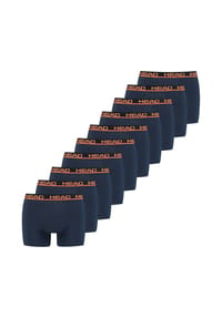 HEAD® - Herren Boxershorts, 10er Pack - Basic Boxer Trunks ECOM, Stretch Cotton - Dunkelblau