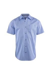 STOOKER® - HUDSON Herren Kurzarm-Hemd - blue dot aop