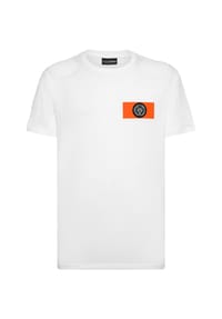 PLEIN SPORT - T-Shirt - white/orange