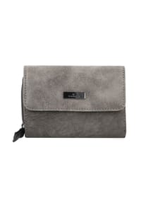 TOM TAILOR ELIN - Geldbörse, Reißverschlussfach, Druckknopf, für Damen - 60 SCHWARZ