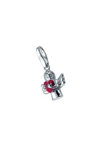 GIORGIO MARTELLO MILANO - Charm Engel mit rotem Herz, Silber 925 - silber