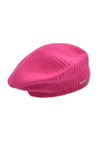 SEEBERGER - Baskenmütze, Emblem, für Damen - 10 BLACK