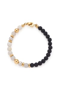LEONARDO - Damen Armband "Holly", Edelstahl mit Achat und Mondstein - MEHRFARBIG