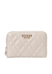 GUESS - Isemay SLG Medium Zip - Geldbörse (off white) - black