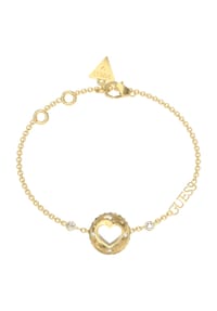 GUESS ROLLING HEARTS - Damen Armband, Edelstahl  - GOLD