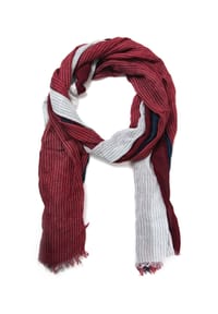 collezione alessandro® - Schal Fenja reines Naturmaterial - blau