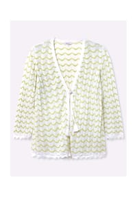 sheego - Cardigan - ecru-pistazie